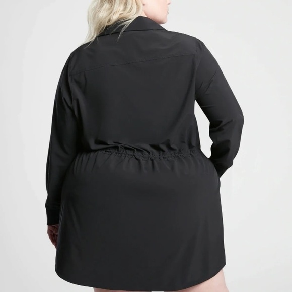 NWT Athleta Zuma Shirtdress, BLack SIZE 3X - Picture 3 of 14